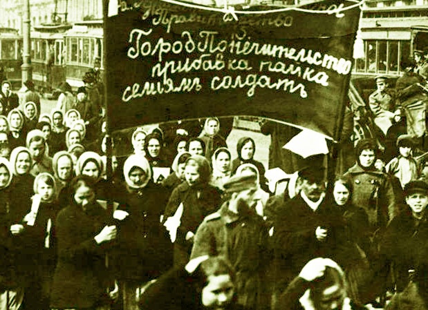 Femmes en lutte dans la révolution Russe.